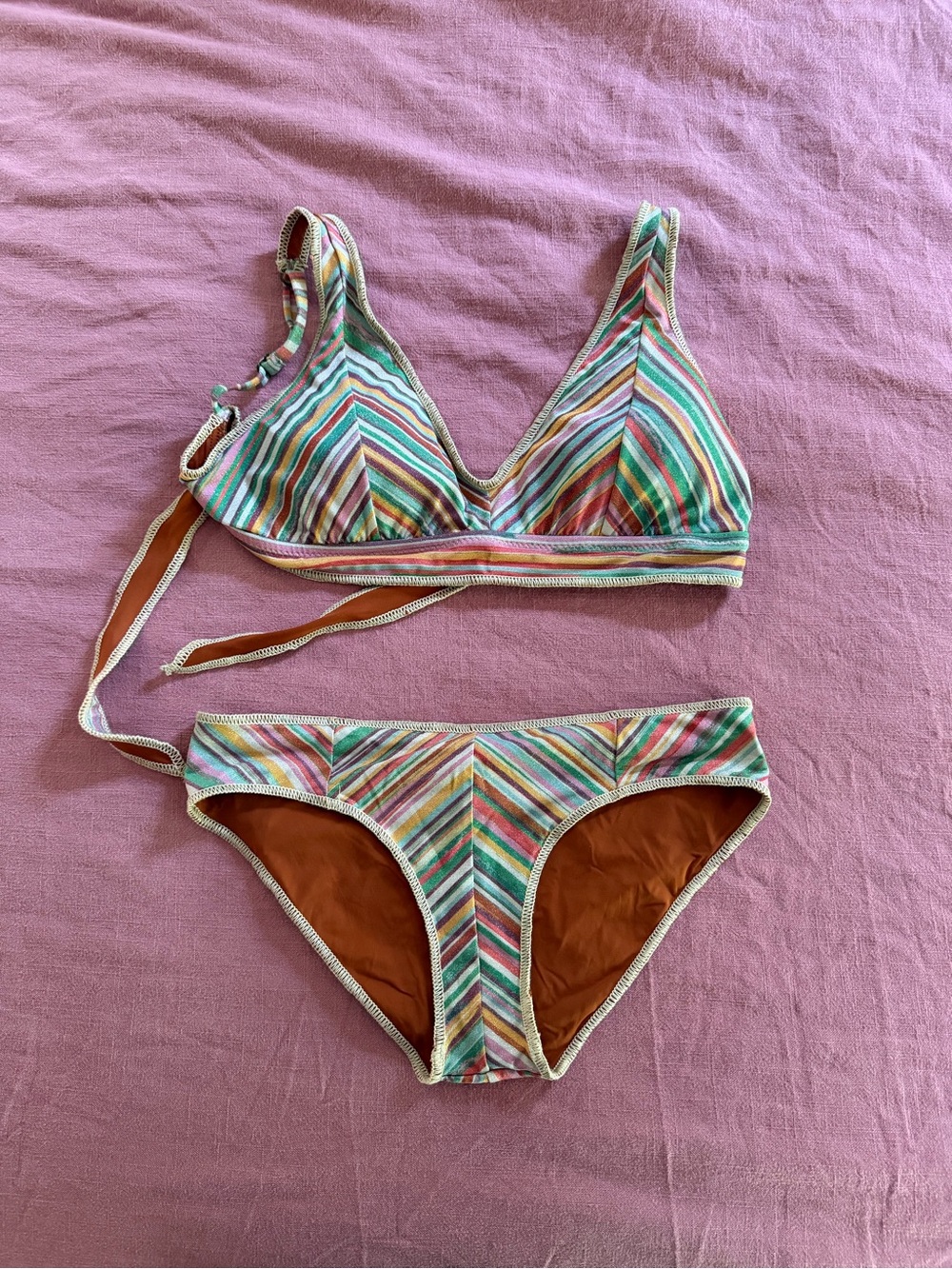 BECCA Multicolor Sparkling Bikini Set